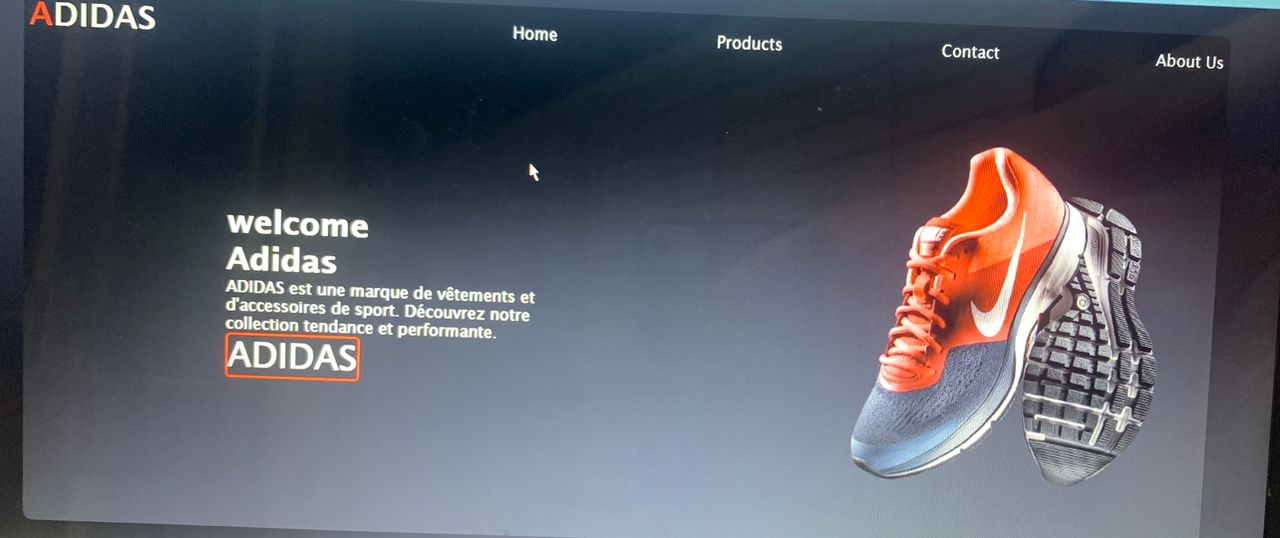 Adidas Website Clone